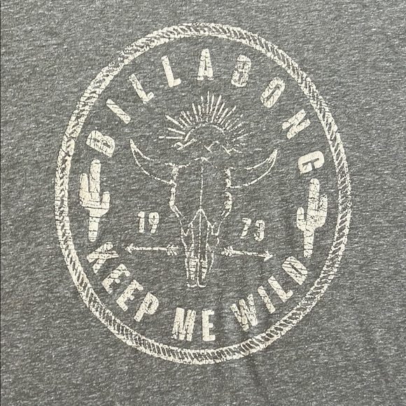 Billabong Heather Green Graphic Tee - Picture 2 of 5